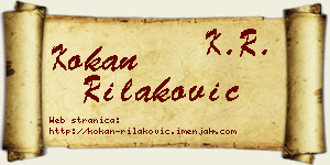 Kokan Rilaković vizit kartica